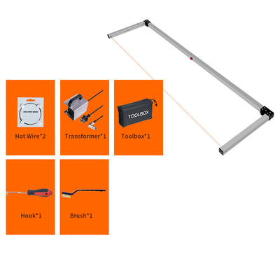 Ręczny przecinak do pianki z gorącym drutem 200 W 300 mm 110-240 V