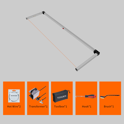 Przecinak do pianki z podgrzewanym drutem ze stopu aluminium 200W